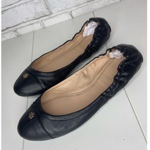Tory Burch York Ballerina Ballet Leather Flats